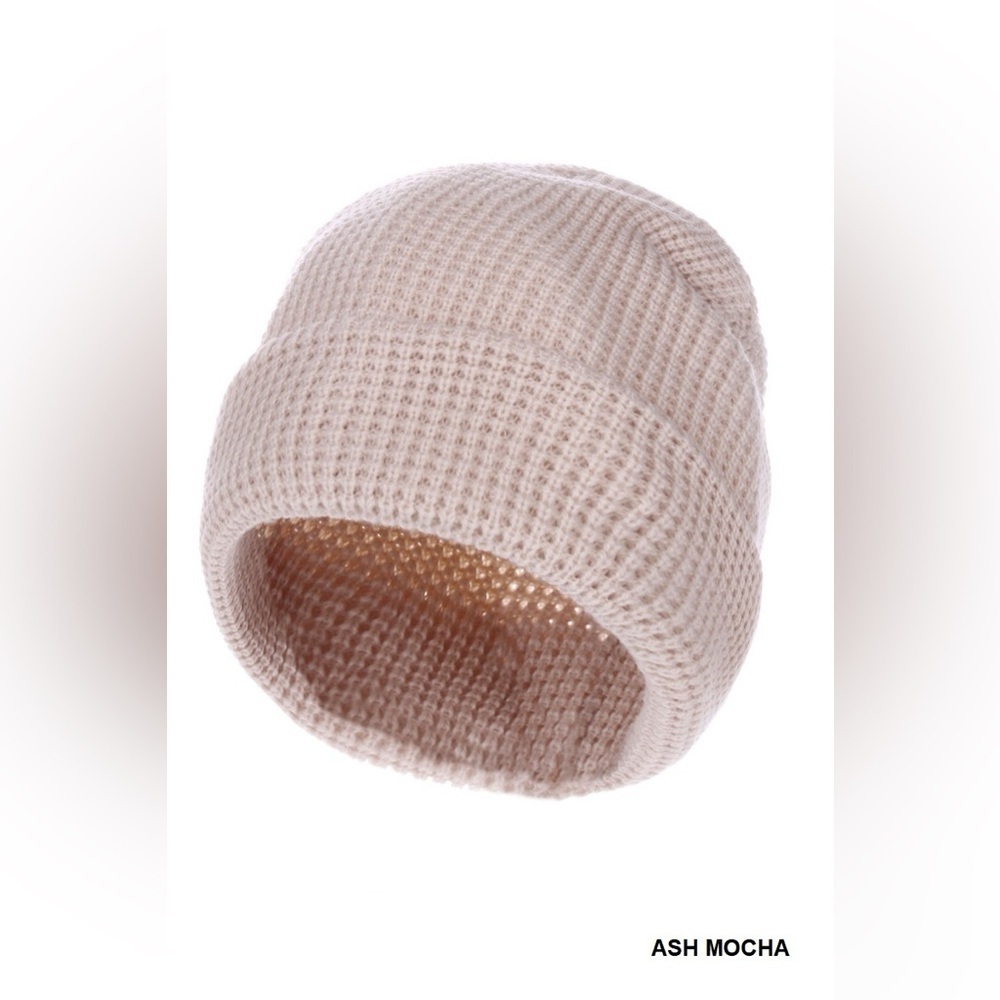 “ Morning Light “ Soft Waffle Knit Beanie Hat | Various Colors - Picture 7 of 8